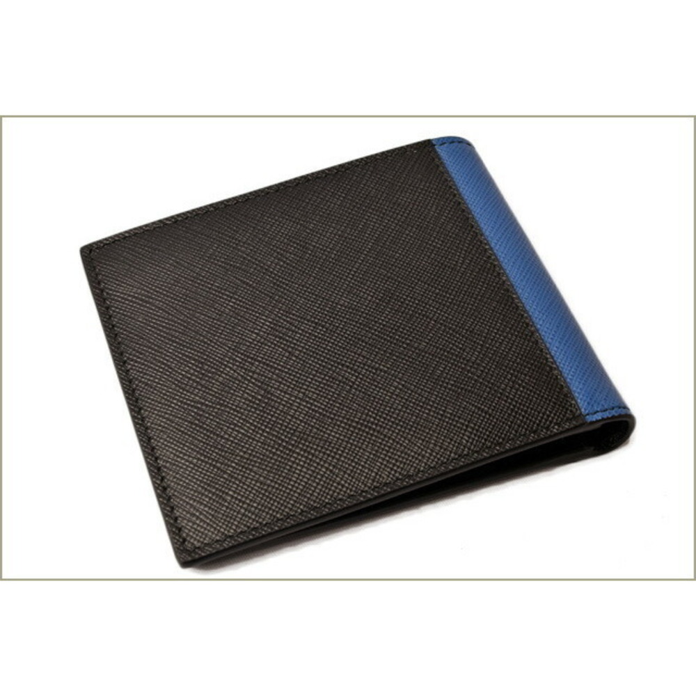 Prada Folding Wallet Patchwork Black Azzurro - image 3